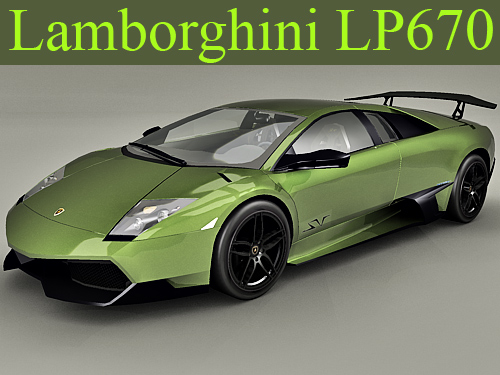 3dSkyHost: Lamborghini LP670 3d model