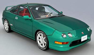 Acura Type on Acura Integra Type R 3d Model In Max And Obj Honda Type R Models Were