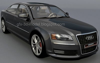3dSkyHost: Audi A8 3d model