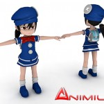 Girl 3d character