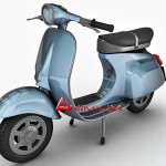 Vespa scooter 3d model