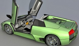 Murcielago roadster 3d model