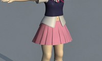3d anime model, girl character, cartoon 3d models, free 3d character