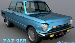zaz 968 3d model