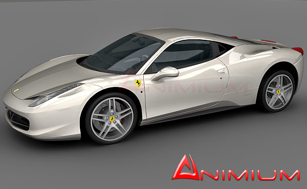 3dSkyHost: Ferrari 458 Italia 3d model