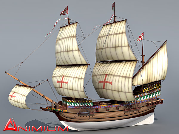 Galleon 3d model